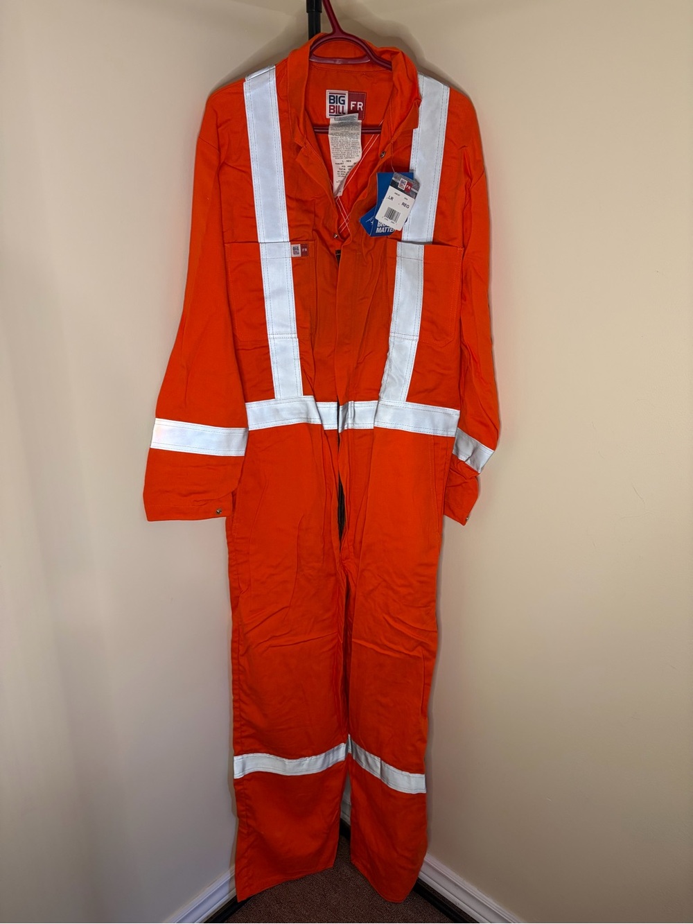 BIG BILL 408US7 FR Hi-Vis Coveralls Westex UltraSoft Large NWT